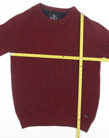 Mens UK Size L Baileys Red Pullover Jumper