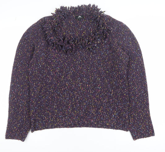 Womens UK Size XL Marks and Spencer Purple Pullover Jumper