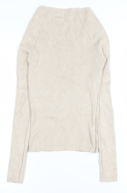 Womens UK Size S Primark Beige Basic Blouse