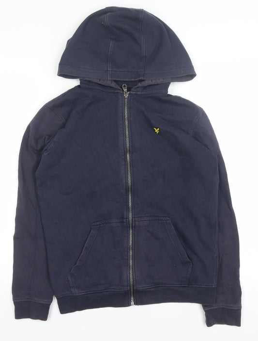 Boys UK Size 14-15 Years Lyle & Scott Blue Full Zip Hoodie