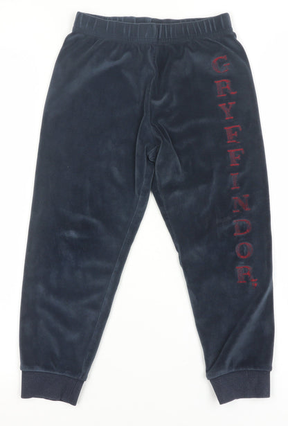 Marks and Spencer Boys Blue Gryffindor Velour Pyjama Pants 6-7 Years