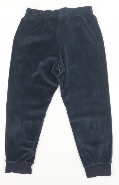 Marks and Spencer Boys Blue Gryffindor Velour Pyjama Pants 6-7 Years