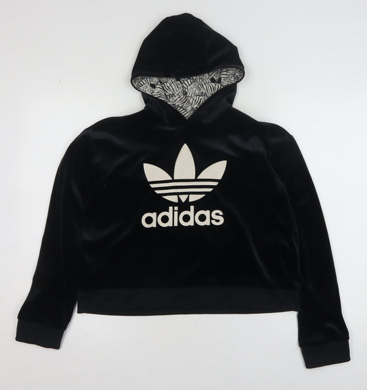 Girls UK Size 13-14 Years adidas Black Pullover Hoodie