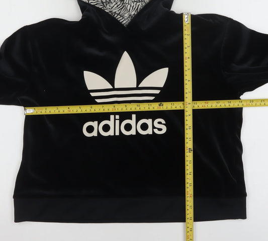 Girls UK Size 13-14 Years adidas Black Pullover Hoodie