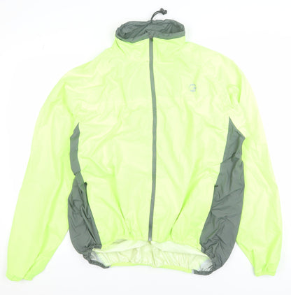 Mens UK Size L Tenn Outdoors Green Windbreaker Coat