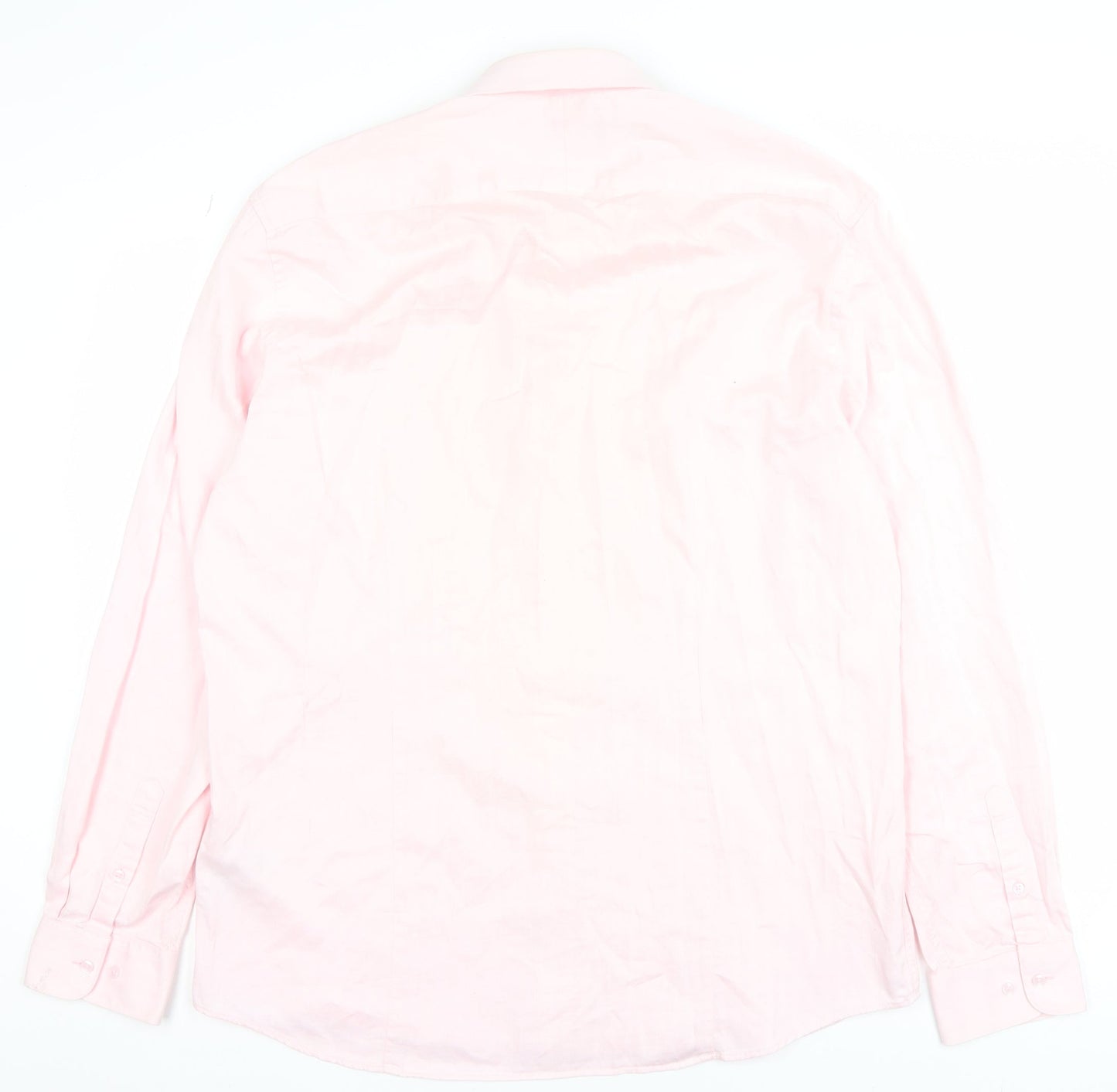 Mens UK Collar Size 2XL Primark Smart Pink  Dress Shirt