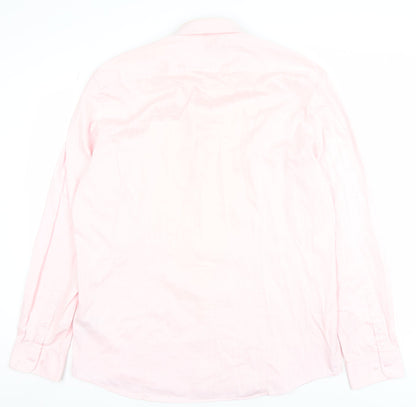 Mens UK Collar Size 2XL Primark Smart Pink  Dress Shirt