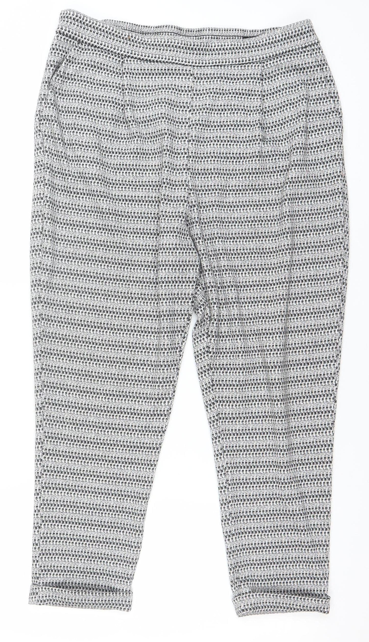 Womens UK Size 18 F&F Regular Fit Casual Workwear Grey Trousers