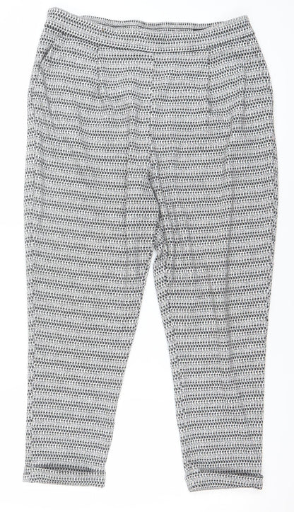Womens UK Size 18 F&F Regular Fit Casual Workwear Grey Trousers