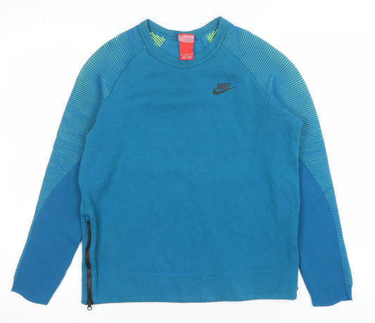 Mens UK Size L Nike Blue Pullover Sweatshirt