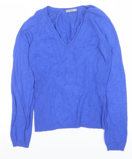 Womens UK Size 12 Marks and Spencer Blue Pullover Jumper