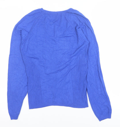Womens UK Size 12 Marks and Spencer Blue Pullover Jumper