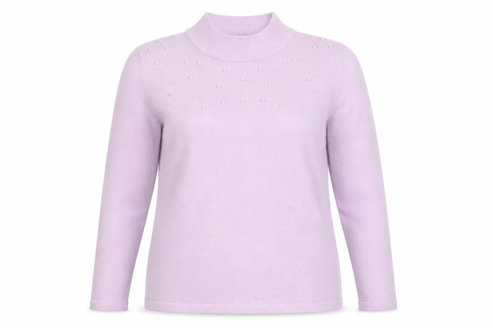 Womens UK Size M Damart Purple Pullover Jumper