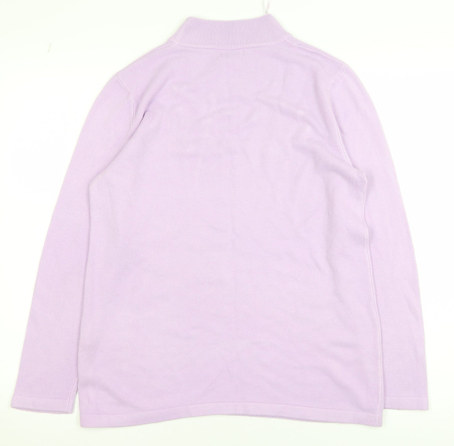 Womens UK Size M Damart Purple Pullover Jumper