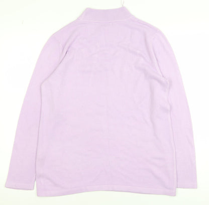 Womens UK Size M Damart Purple Pullover Jumper