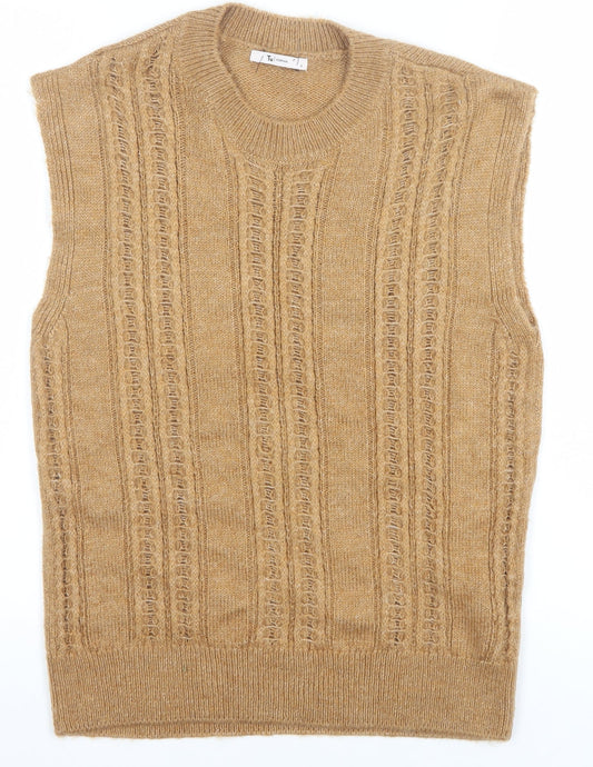 Womens UK Size 8 TU Beige Vest Jumper