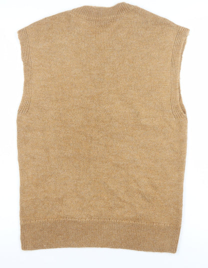Womens UK Size 8 TU Beige Vest Jumper
