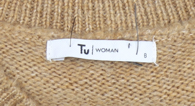 Womens UK Size 8 TU Beige Vest Jumper