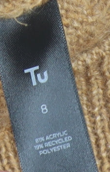 Womens UK Size 8 TU Beige Vest Jumper