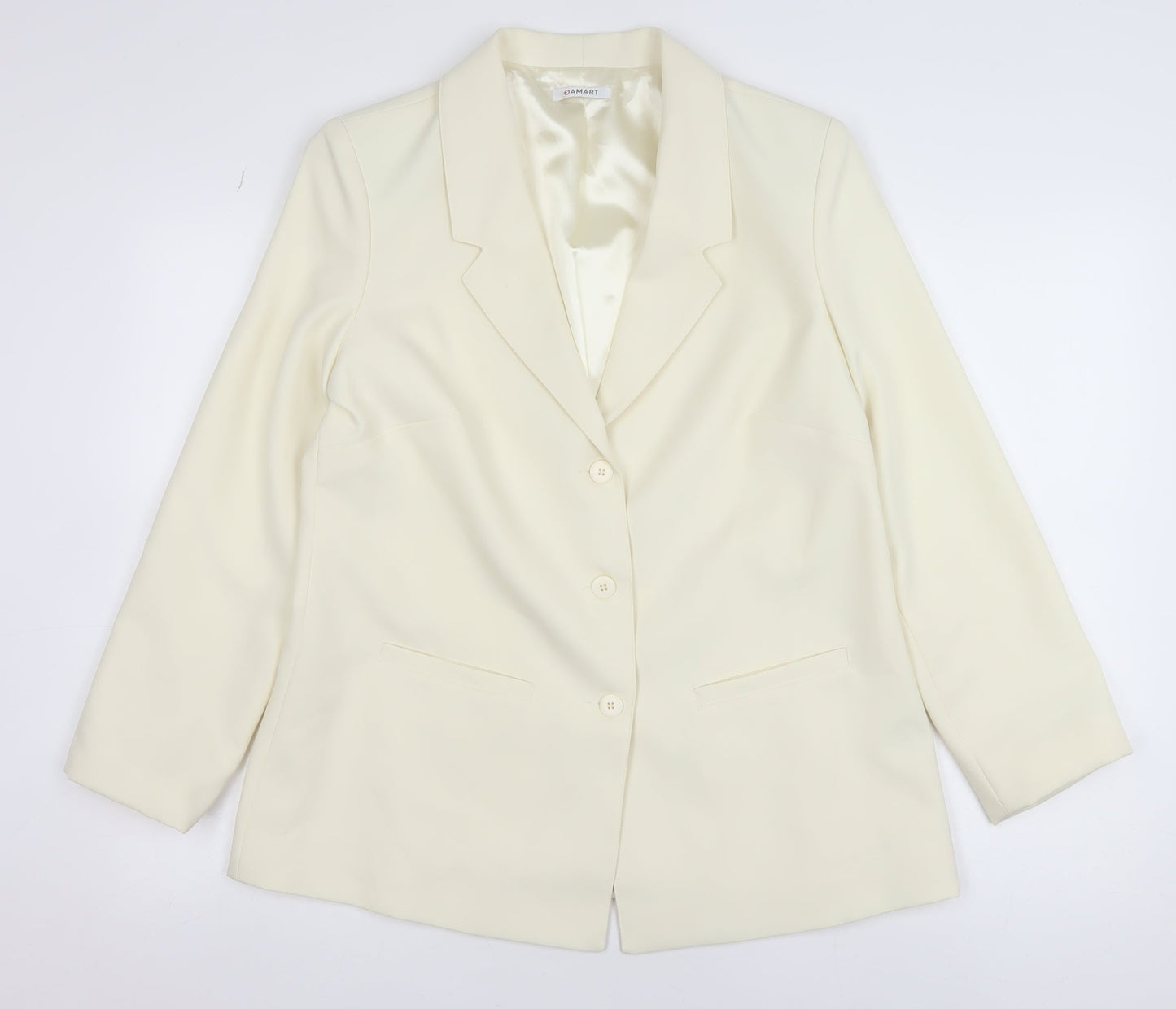 Womens UK Size 14 Damart Regular Ivory Blazer