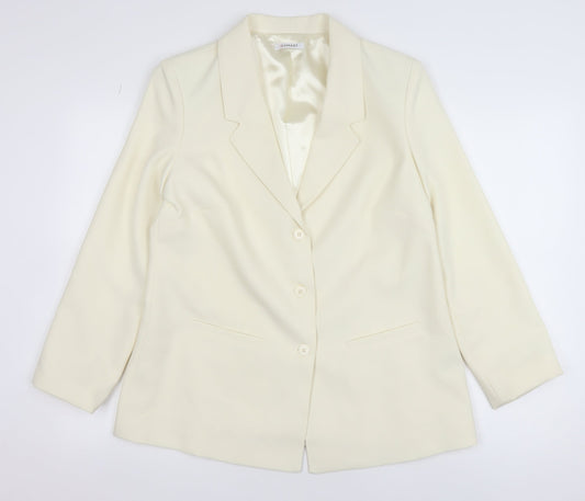 Womens UK Size 14 Damart Regular Ivory Blazer