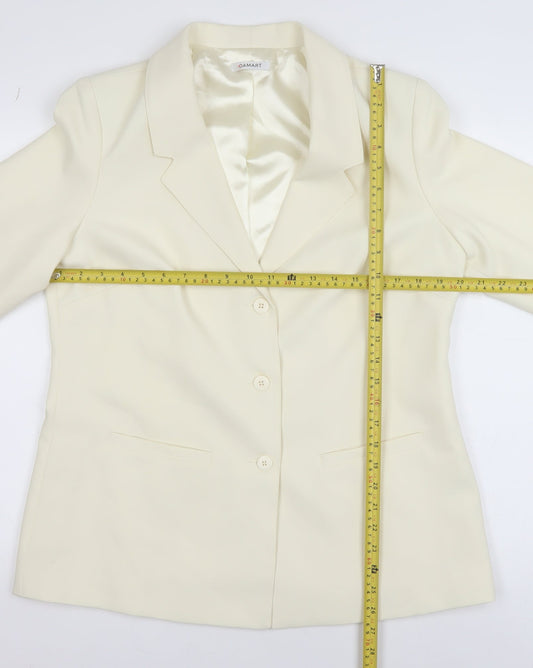 Womens UK Size 14 Damart Regular Ivory Blazer