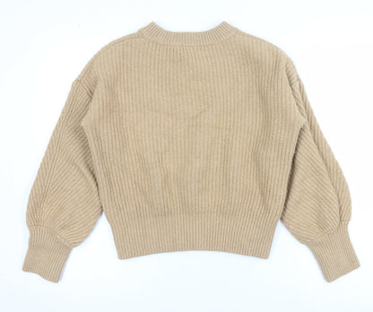 Womens UK Size S Madewell Beige Pullover Jumper