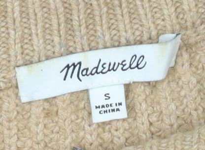 Womens UK Size S Madewell Beige Pullover Jumper