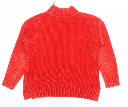 Womens UK Size 8 F&F Red Pullover Jumper