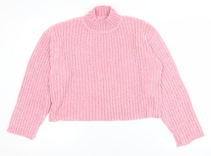 Womens UK Size S Pep&Co Pink Pullover Jumper