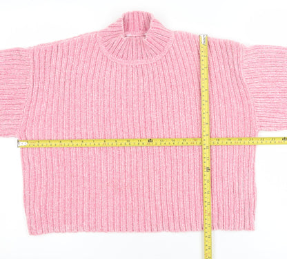 Womens UK Size S Pep&Co Pink Pullover Jumper