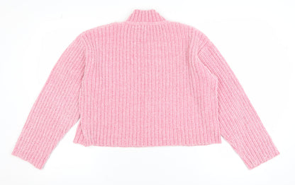 Womens UK Size S Pep&Co Pink Pullover Jumper