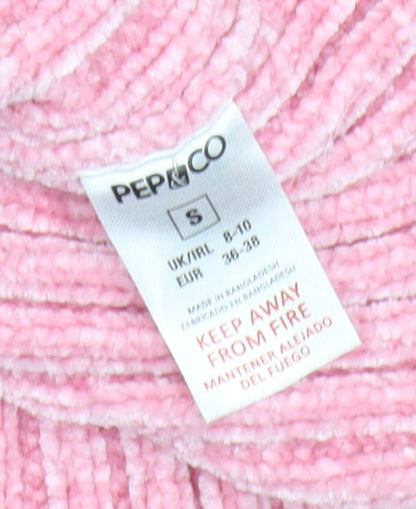 Womens UK Size S Pep&Co Pink Pullover Jumper