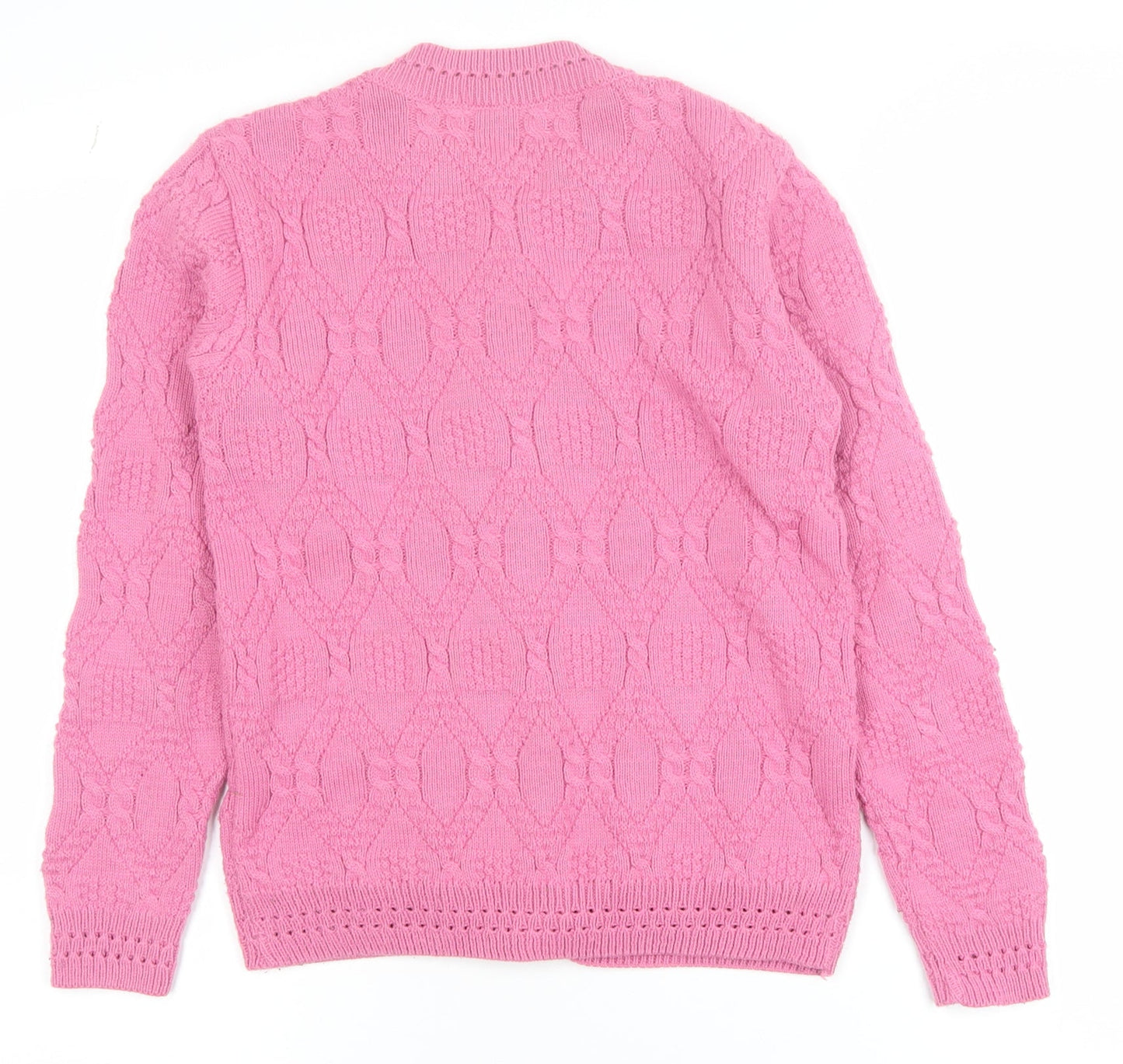 Girls UK Size 10-12 Years Beaumonde Pink Cardigan Jumper