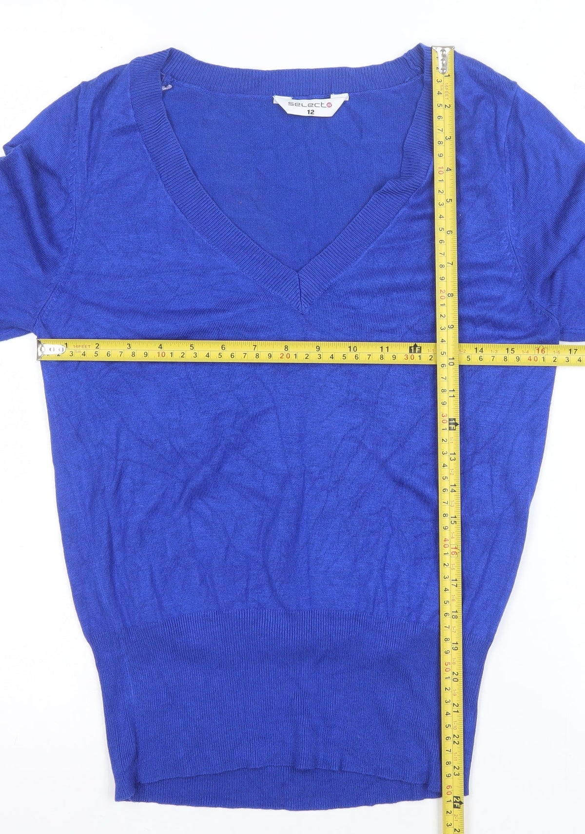 Womens UK Size 12 Select Blue Pullover Jumper