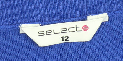 Womens UK Size 12 Select Blue Pullover Jumper