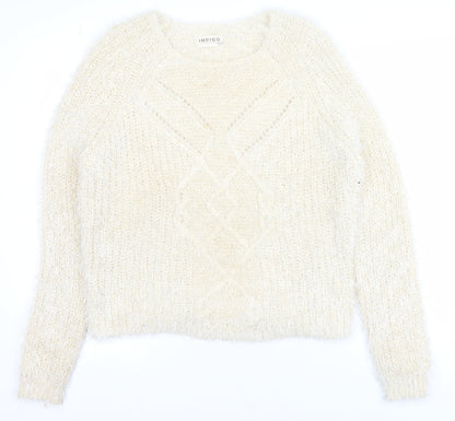Marks and Spencer Women’s Ivory Cable-Knit Pullover Jumper Size 14