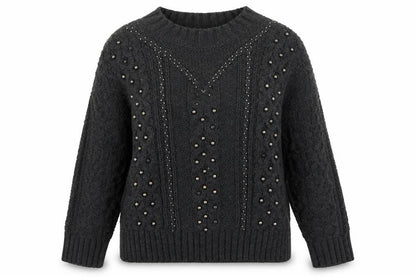 Womens UK Size 12 H&M Black Pullover Jumper