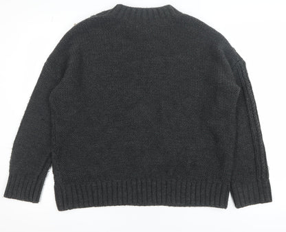 Womens UK Size 12 H&M Black Pullover Jumper