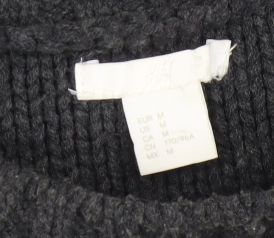 Womens UK Size 12 H&M Black Pullover Jumper
