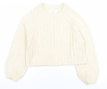 Girls UK Size 11-12 Years Zara Ivory Pullover Jumper