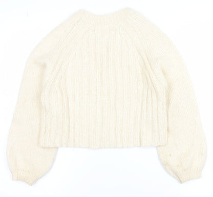 Girls UK Size 11-12 Years Zara Ivory Pullover Jumper