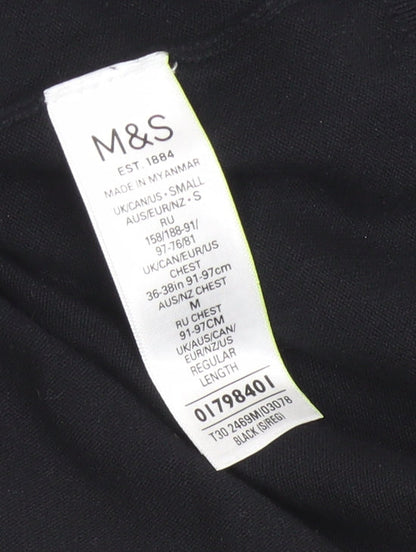 Womens UK Size S Marks and Spencer Black Pullover Jumper