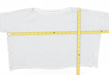 Womens UK Size 12 Pull&Bear Grey Pullover Jumper