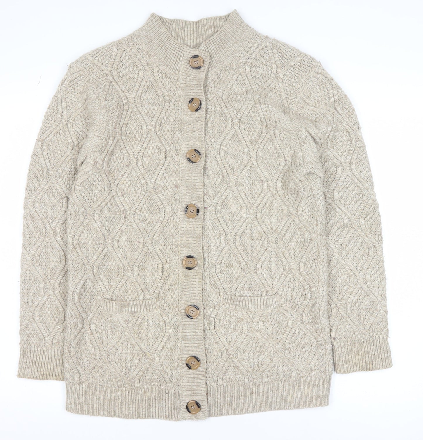 Mens UK Size M Damart Beige Cardigan Jumper