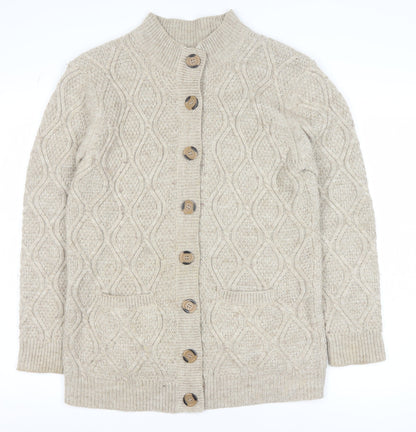 Mens UK Size M Damart Beige Cardigan Jumper
