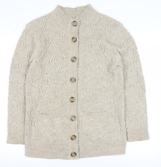 Mens UK Size M Damart Beige Cardigan Jumper