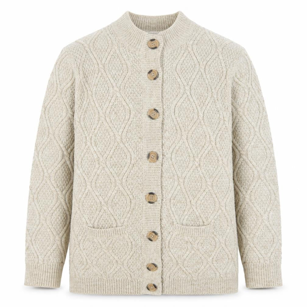 Mens UK Size M Damart Beige Cardigan Jumper