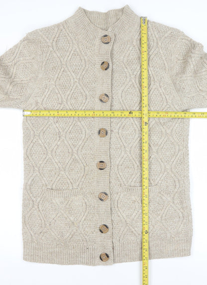 Mens UK Size M Damart Beige Cardigan Jumper