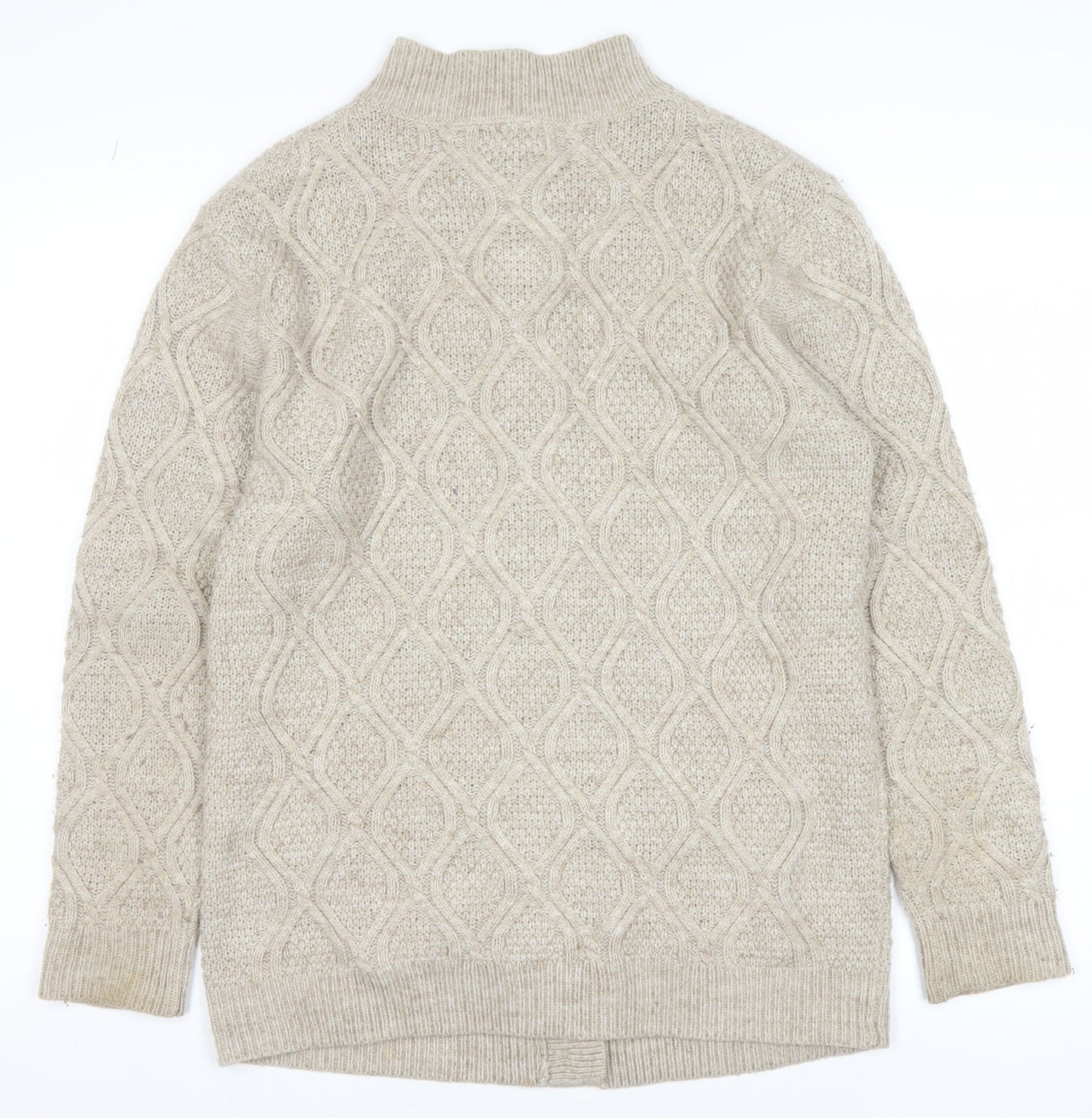 Mens UK Size M Damart Beige Cardigan Jumper